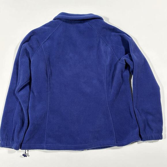 Columbia Women’s Full Zip Fleece Jacket Blue Size XXL Plus Cozy Warm Outdoor - Picture 4 of 8